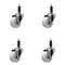 Service Caster 3'' Nylon Wheel Swivel 1'' Expanding Stem Caster Set, 4PK SCC-EX20S314-NYS-1-4 - alternate 1